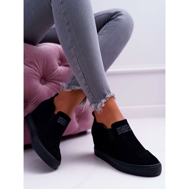 Naisten Snekers Tennarit Lu Boo Slip-on Black Kaori musta 2