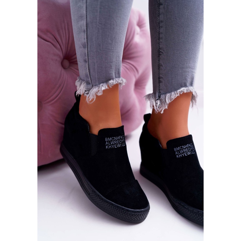 Naisten Snekers Tennarit Lu Boo Slip-on Black Kaori musta 1