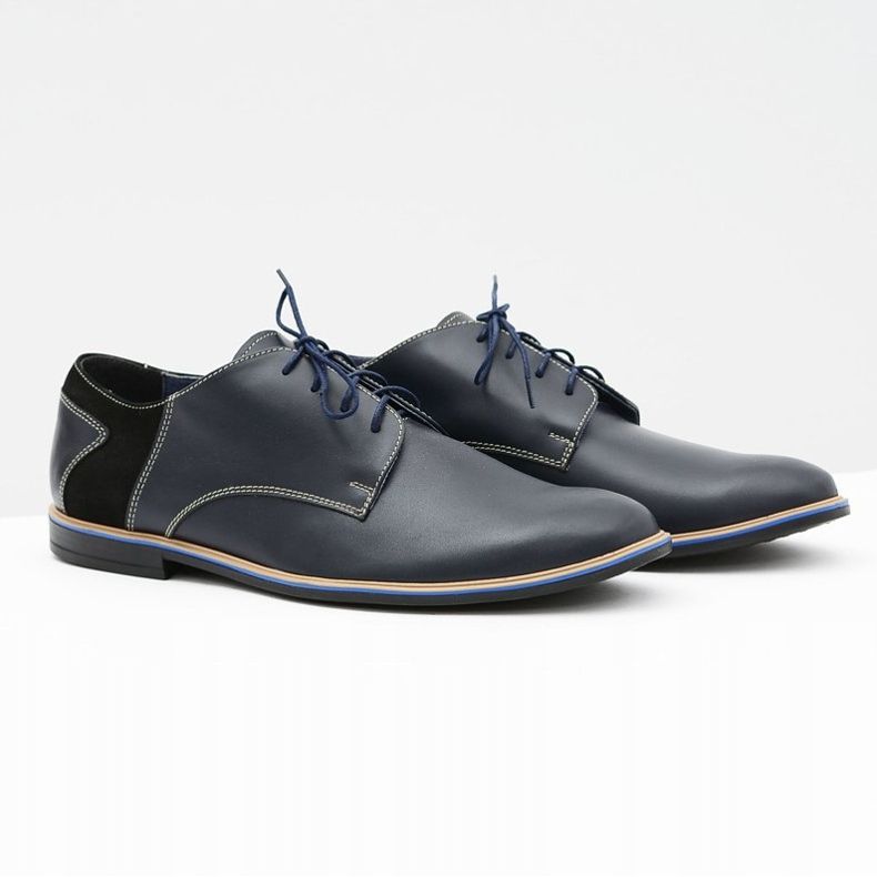 Bednarek Polish Shoes Miesten Brogues Bednarek Elegant Nahka Navy Blue Biagio tummansininen 1