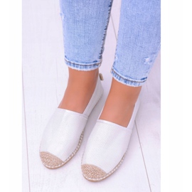 Lu Boo White Naisten Espadrilles Slip On Brocade Miravet valkoinen 2