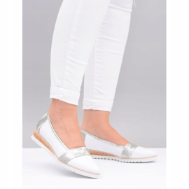 Stagórs Puolan nahkaiset valkoiset ballerinat Moro Persi valkoinen 2