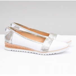 Stagórs Puolan nahkaiset valkoiset ballerinat Moro Persi valkoinen 1