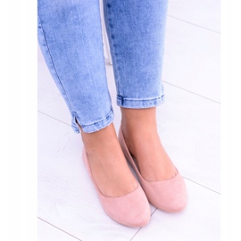 PS1 Vaaleanpunaiset naisten ballerinat Suede Bueno vaaleanpunainen 2