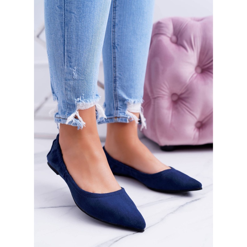 Lu Boo Navy Blue Ballerinat Moments irrotettavalla jousella tummansininen 1