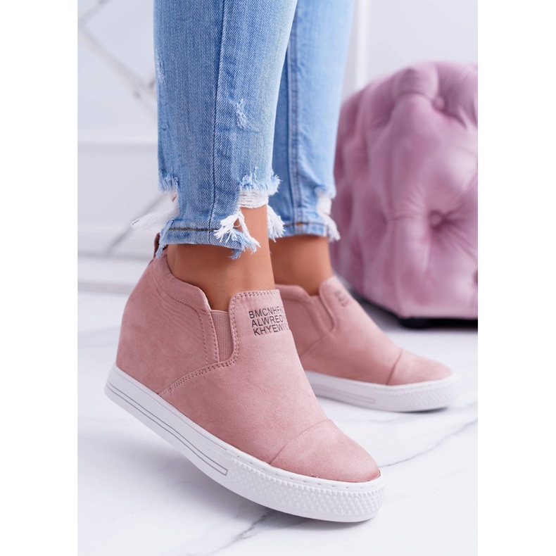 Naisten Snekers Tennarit Lu Boo Slip-on Pink Kaori vaaleanpunainen 2