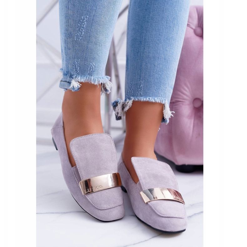 Naisten Loaferit Harmaa Lautasella Golden Lordsy Lu Boo Harlem 1