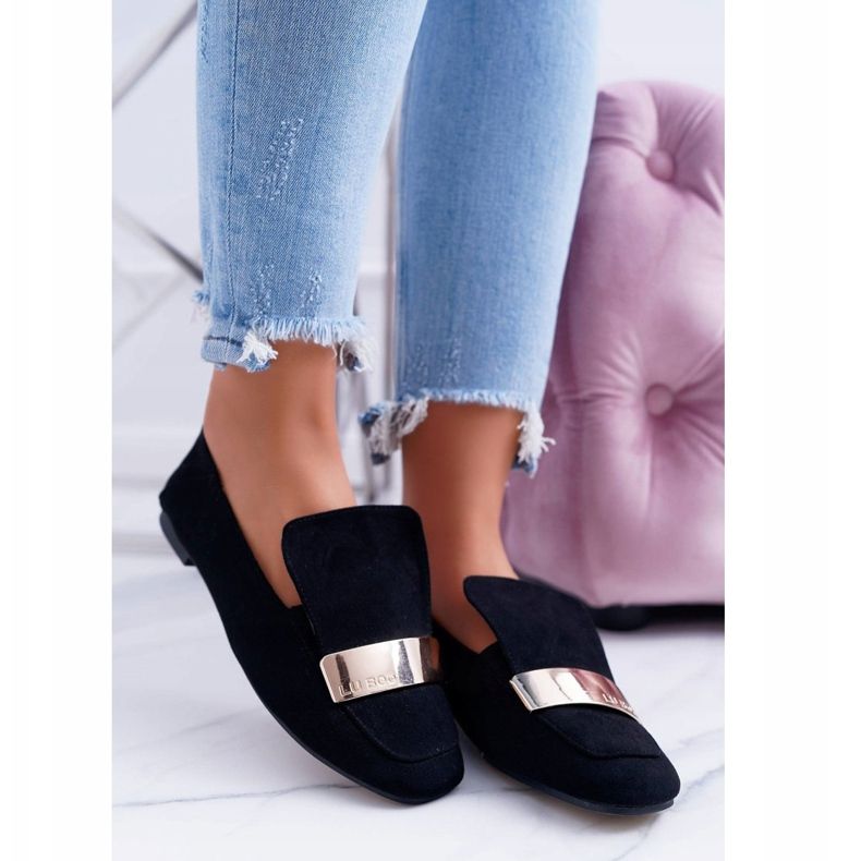 Naisten Loaferit Kultainen merkki Musta Lordsy Lu Boo Harlem 1