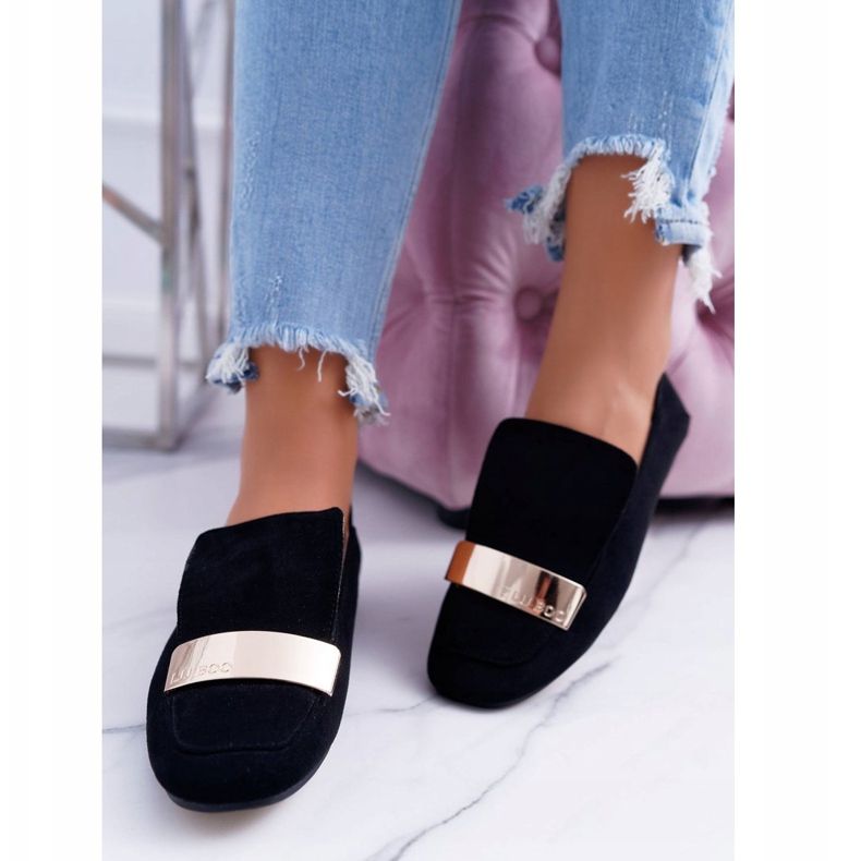 Naisten Loaferit Kultainen merkki Musta Lordsy Lu Boo Harlem 2