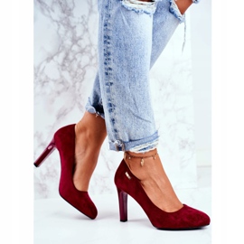 Naisten viininpunainen mokkapumput baarissa Sergio Leone Campbell 2