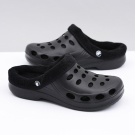 Flameshoes Naisten tossut Lämmin musta Kroks Eva 1