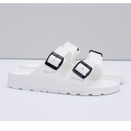 Flameshoes Miesten valkoiset puutarhavalotossut valkoinen 1