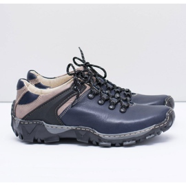 Bednarek Polish Shoes Miesten nahkaiset vaelluskengät Filippo tummansininen 2