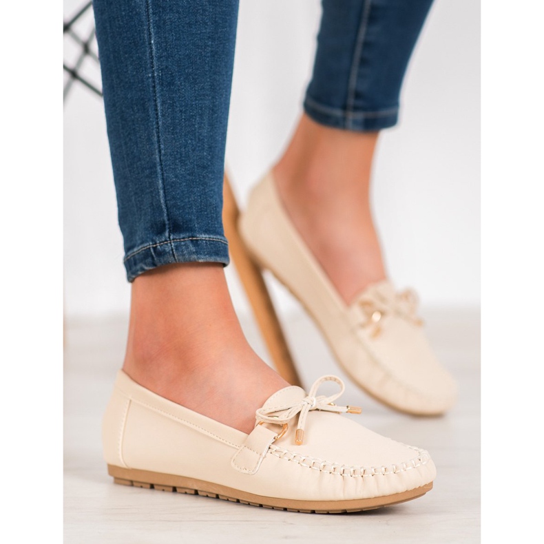 Diamantique Beige Loaferit Eco -nahkaa 2