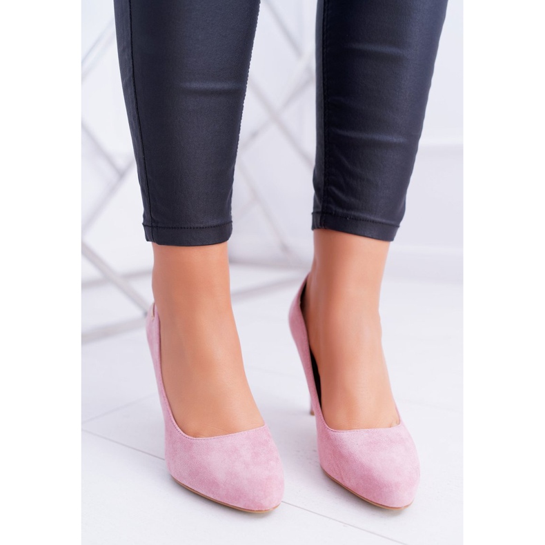 Naisten Avokkaat Pinkki kantapäässä Mokkanahka Sergio Leone Campbell vaaleanpunainen 1