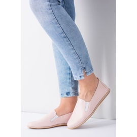 Butmil Naisten vaaleanpunainen pastellibaleriini Fresca -nahkaa 1