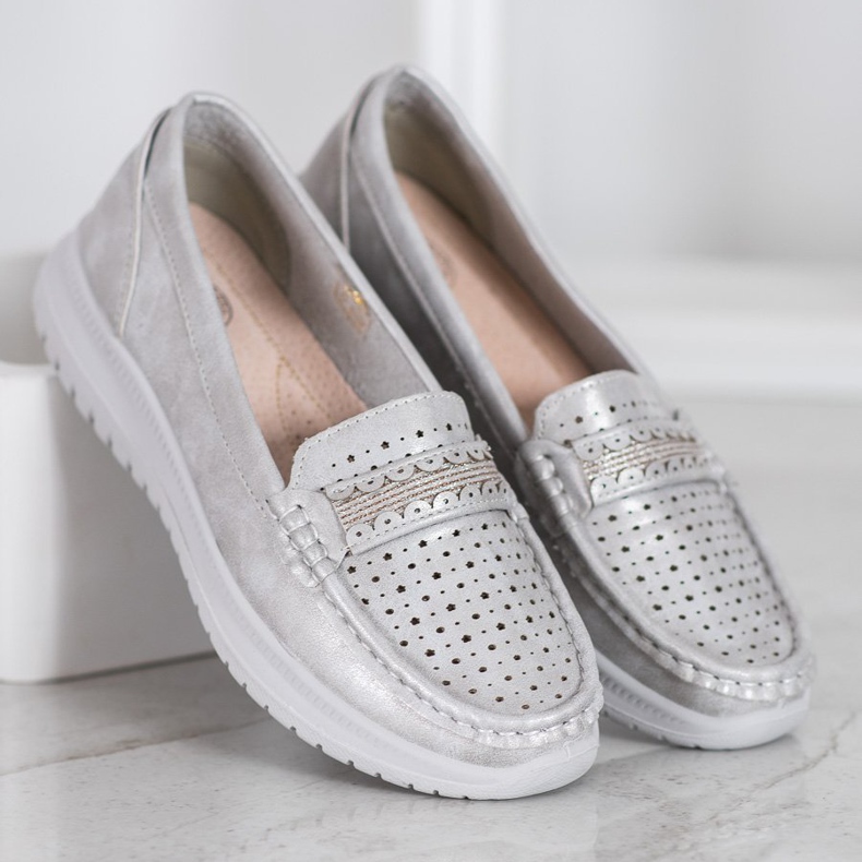 Small Swan Loaferit alustalla harmaa 1