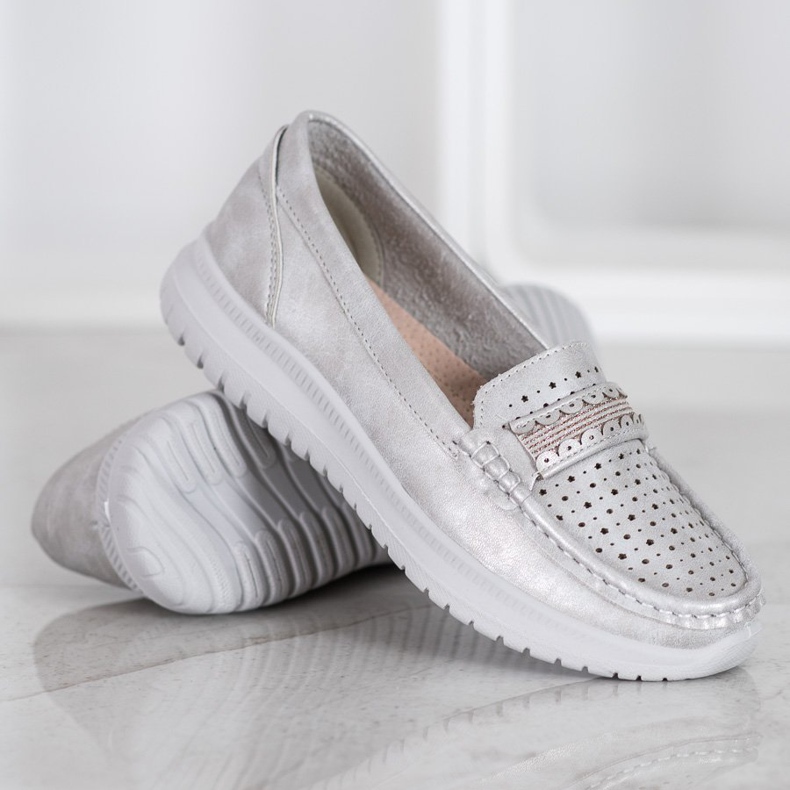 Small Swan Loaferit alustalla harmaa 2