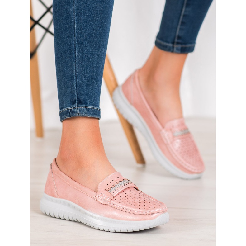 Small Swan Loaferit alustalla vaaleanpunainen 2 Small Swan Loaferit alustalla vaaleanpunainen 2