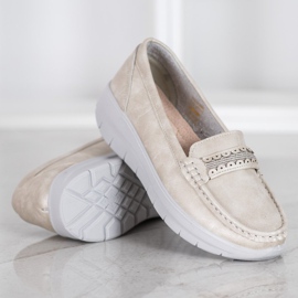 SHELOVET Mukavat Loaferit alustalla keltainen 1