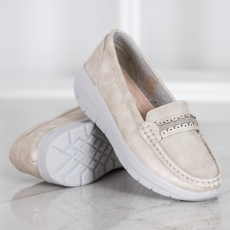 SHELOVET Mukavat Loaferit alustalla keltainen 1