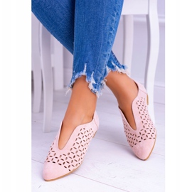 Lu Boo Suede Naisten Slip-On Synthia Kengät Powder Pink vaaleanpunainen 1
