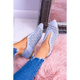 Lu Boo Blue Suede Naisten Slip-on Synthia -kengät sininen 2