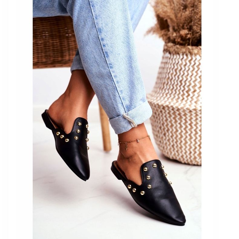 Lu Boo Naisten tohvelit Mule Seniorita Musta 1