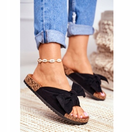 PS1 Naisten tohvelit korkkinauhoilla Wendy Black musta 1