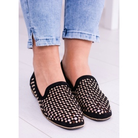 Lu Boo, mustat openwork -ballerinat Lordsy Brads Carmar 1