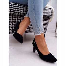 Naisten pumput Sergio Leone Black Suede Orsola musta 2