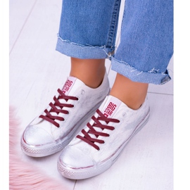 Big Star Valkoinen Hopeoitu Tennarit BB274014 2