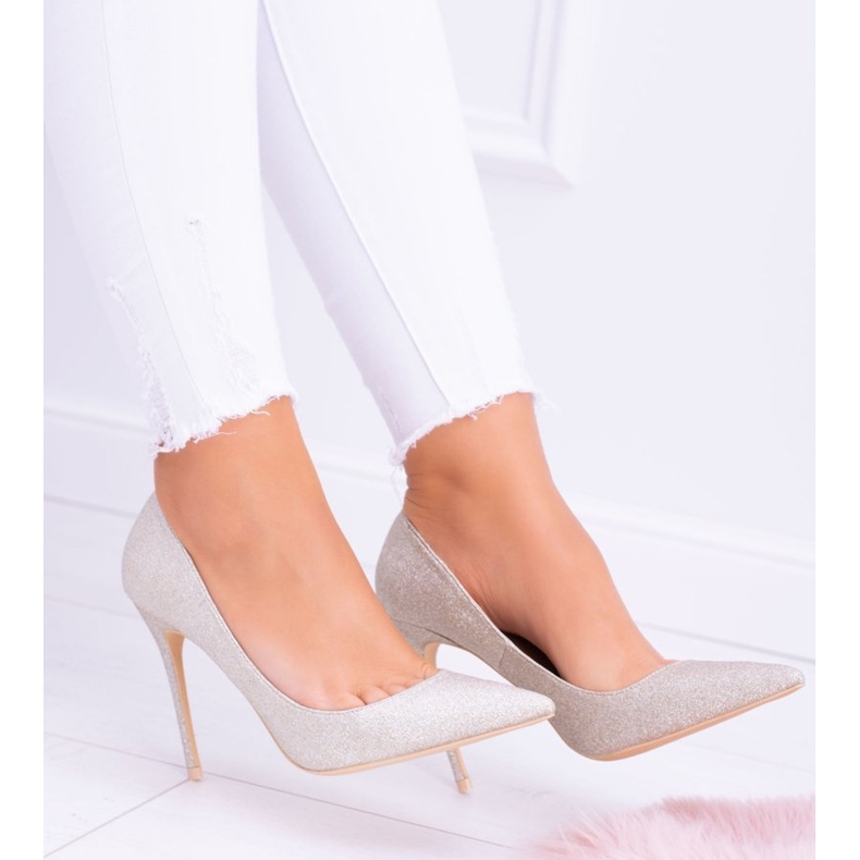 Lu Boo Glitter Kulta Kiiltävät korkokengät kultainen 2