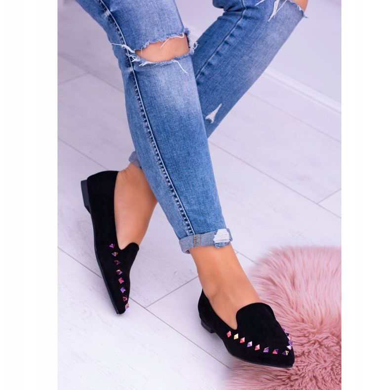 Lu Boo Black Lords Iridescent Jets Suede Spike musta 2