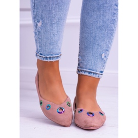 Lu Boo Pink Ballerina Octavia Spitz -bensiinisilmukoissa vaaleanpunainen 2