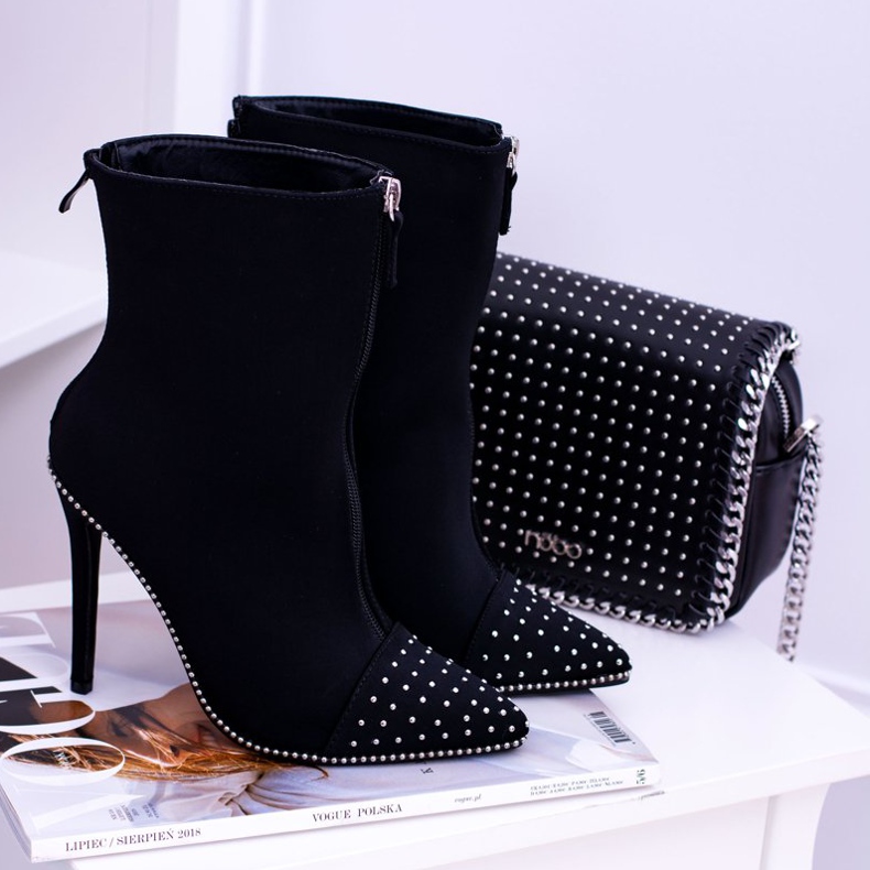 BUGO Mustat mokkanahkakengät Regio -kantapäässä 1