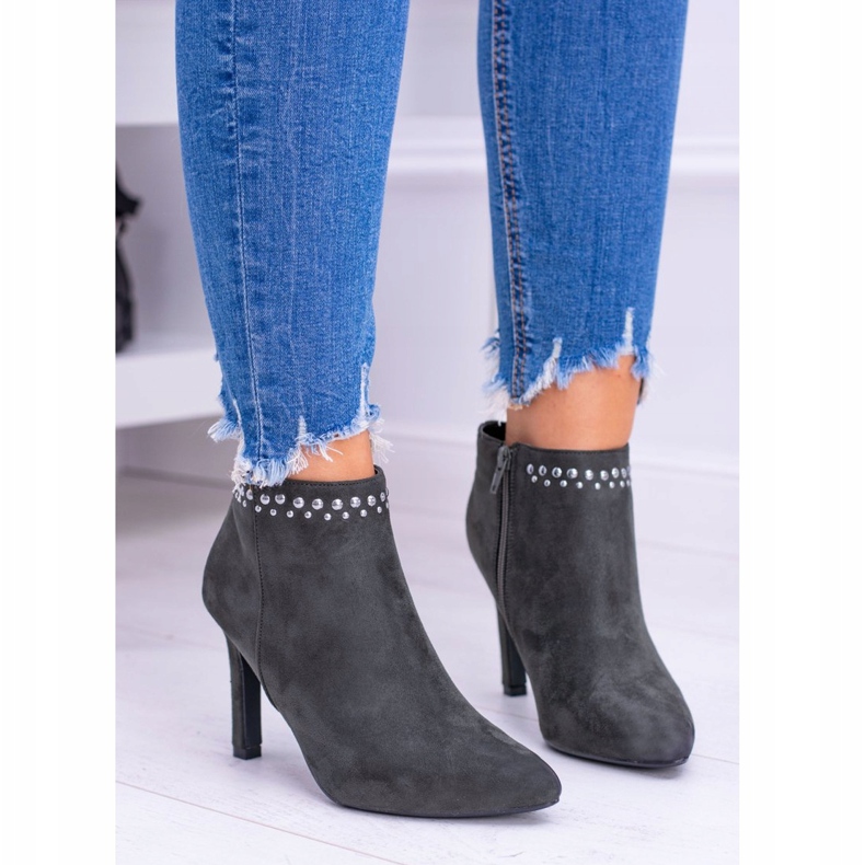 Vinceza Naisten oliivisaappaat korkokengillä Bemi vihreä 2