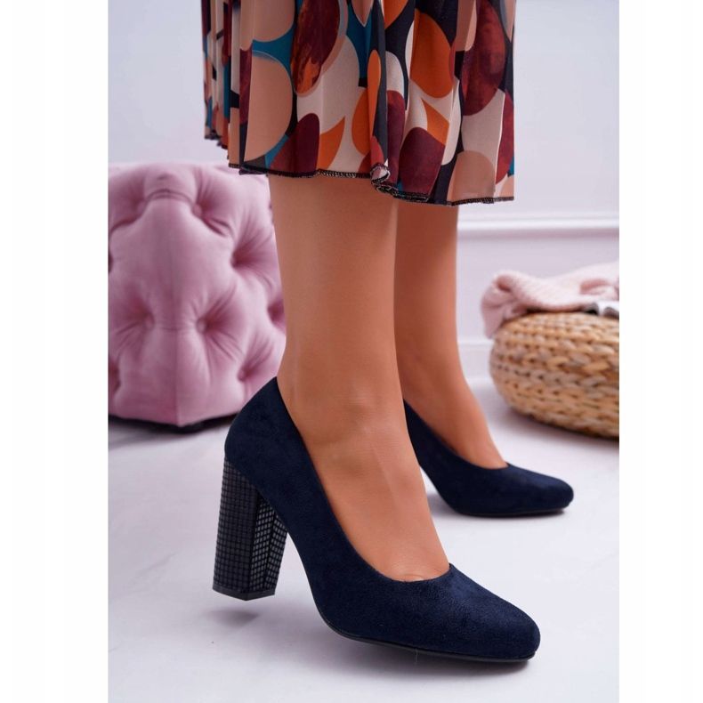 Naisten Avokkaat Sergio Leone PB200 Suede Navy Blue Selva tummansininen 1