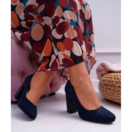 Naisten Avokkaat Sergio Leone PB200 Suede Navy Blue Selva tummansininen 2