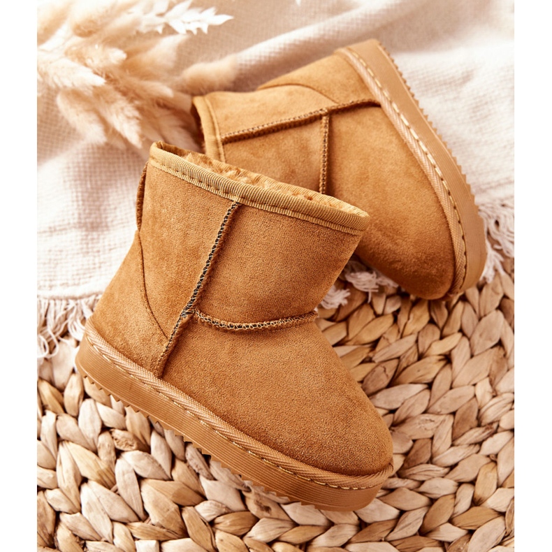 FRROCK Lämpimät lasten nuorten lumikengät Khaki Gooby keltainen 1