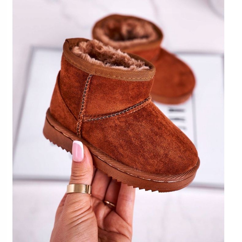 FRROCK Lämpimät lasten nuorten lumikengät Khaki Gooby ruskea 2