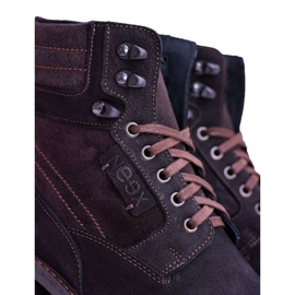 Neex musta nahka miesten lämpimät saappaat Grigor 1