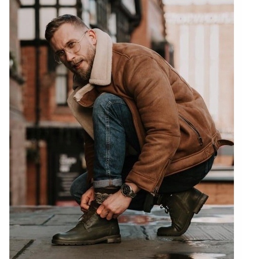 Neex oliivinahkaiset miesten lämpimät saappaat Kobe vihreä 1