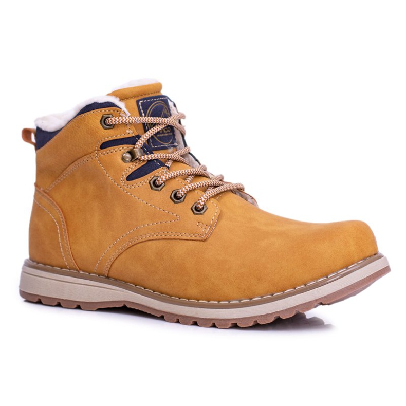 Vico Lämpimät miesten vaelluskengät, joissa Camel Nuss -fleece ruskea 1