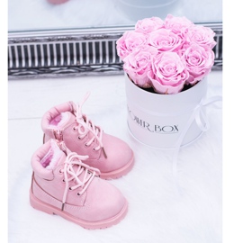 FRROCK Lasten eristetyt trappers -saappaat jauhe vaaleanpunainen Dexter 1