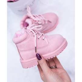 FRROCK Lasten eristetyt trappers -saappaat jauhe vaaleanpunainen Dexter 2