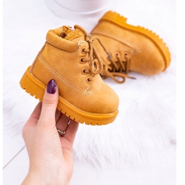 FRROCK Lasten lämpimät ansastajat Saappaat Camel Dexter ruskea 1