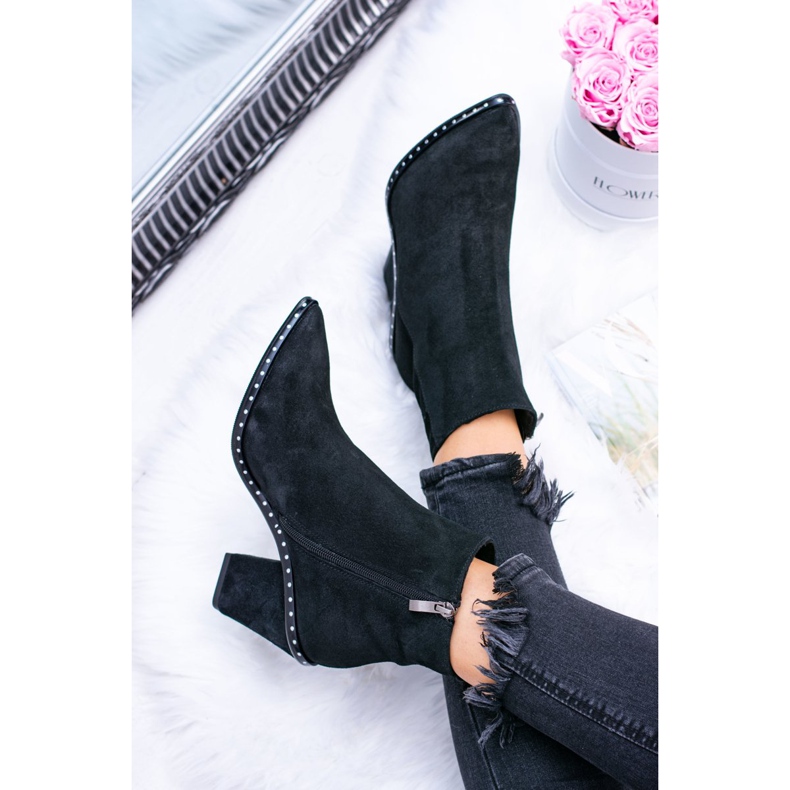 Deoni Naisten nahkakengät, joissa vetoketju, musta Sonoma 1