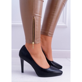 Naisten Avokkaat Stilettos Sergio Leone Matte Black Misawu musta 1