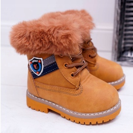 Lasten poikien saappaat turkis Camel Cobilla ruskea 2