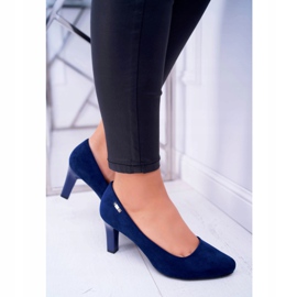 Naisten avokkaat Sergio Leone Navy Blue Suede Orsola tummansininen 2